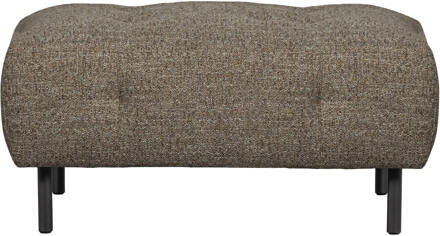 Woood Hocker 'Lloyd' Geweven stof, kleur Donkerbruin Melange