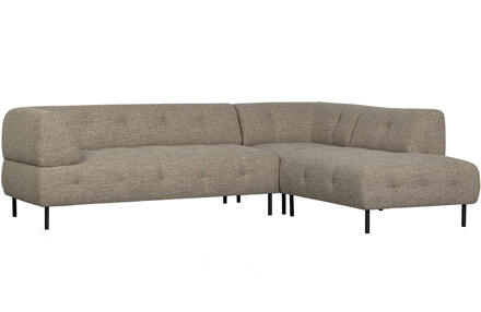 Woood Hoekbank 'Lloyd' Rechts, kleur Bruin Melange Brown