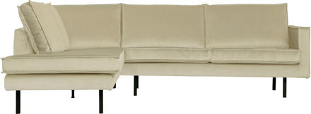 Woood Hoekbank 'Rodeo' Links, Velvet, kleur Pistache