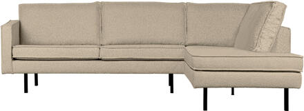 Woood Hoekbank 'Rodeo' Rechts, Bouclé, kleur Beige
