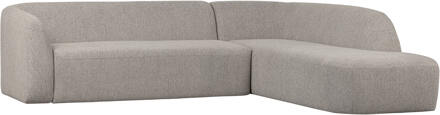 Woood Hoekbank 'Sloping' Rechts, kleur Off White Melange