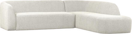 Woood Hoekbank 'Sloping' Rechts, kleur Pearl Melange
