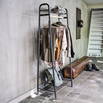 Woood Kledingrek 'Jovi' Metaal en hout Zwart