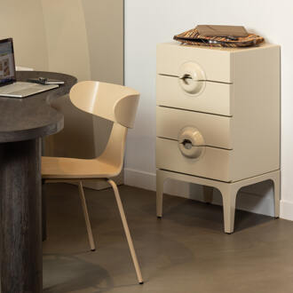 Woood Ladekast Meria 4 lades Greige - - Breedte: 44.00 cm