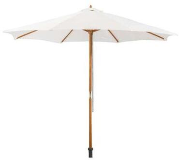 Woood Le Sud parasol Tropical - ecru - Ø300 cm - Leen Bakker Crème