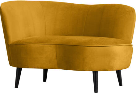 Woood Lounge Fauteuil 'Sara' Links, Velvet, kleur Oker