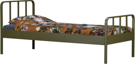 Woood Mees Bed 90 x 200 cm - Army Groen