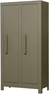 Woood Opbergkast 'Bobby' 190 x 95cm, kleur Forest Green