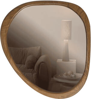 Woood Organische Spiegel 'Leif' MDF, 48 x 44cm Naturel