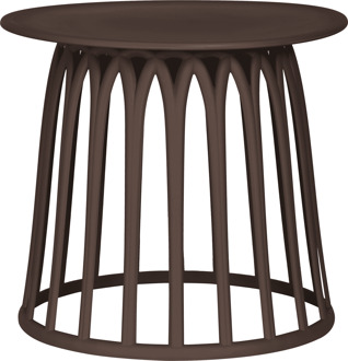 Woood Outdoor Bijzettafel 'Boy' 50cm, kleur Paars/Bruin