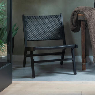 Woood Puk Fauteuil - Zwart