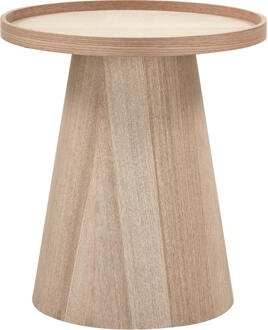 Woood Ronde Bijzettafel 'Maud' 45cm, kleur Naturel - 45 cm