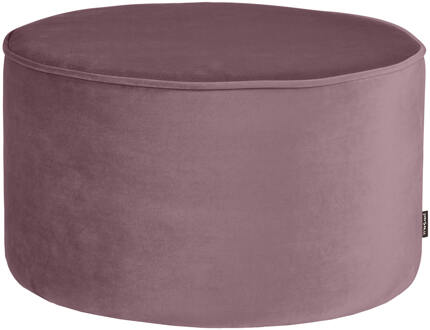 Woood Sara Poef Laag - Velvet - Warm Lila - 60x36x60 Paars