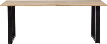 Woood Tablo Tafel met U-poot - Eiken - 75x200x90 Bruin