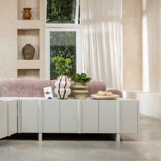 Woood TV-meubel 'Basu' Grenen, 152cm, kleur Dust