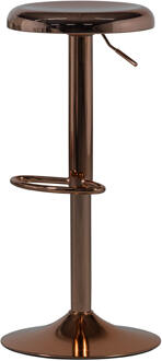 Woood Verstelbare Barkruk 'Isaac' kleur Koper (zithoogte 61-81cm)