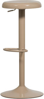 Woood Verstelbare Barkruk 'Isaac' kleur Zand (zithoogte 61-81cm)