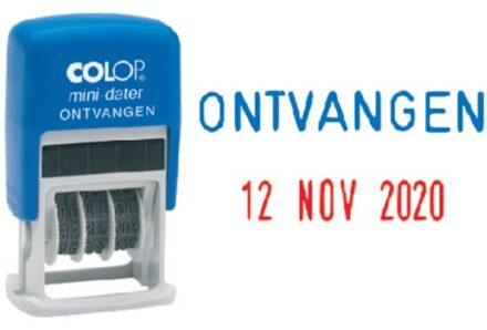 Woord-datumstempel Colop S160O ontvangen Rood