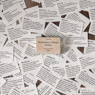 Woordenboek Bibliotheek Achtergrond Materiaal Papier Scrapbooking/Card Making/Journaling Project Diy Craft Retro Schrijven Papier Kaarten 3