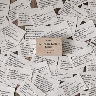 Woordenboek Bibliotheek Achtergrond Materiaal Papier Scrapbooking/Card Making/Journaling Project Diy Craft Retro Schrijven Papier Kaarten 6