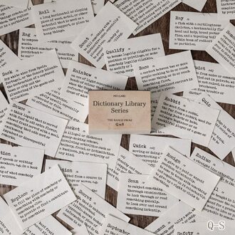 Woordenboek Bibliotheek Achtergrond Materiaal Papier Scrapbooking/Card Making/Journaling Project Diy Craft Retro Schrijven Papier Kaarten 7