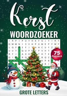 Woordzoeker Kerst - Grote Letters, 75 Puzzels Incl. Oplossingen -  Woordzoeker Specialist (ISBN: 9789403773353)