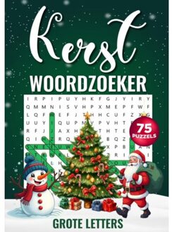 Woordzoeker Kerst - Grote Letters, 75 Puzzels Incl. Oplossingen - Woordzoeker Specialist