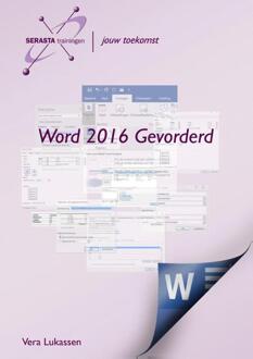 Word 2016 Gevorderd - Boek Vera Lukassen (9491998293)