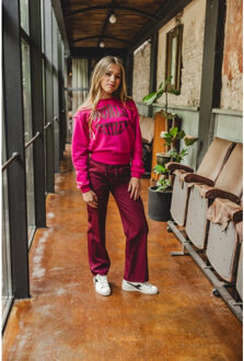 Worker bordeaux voor meisjes in de kleur Rood - 128