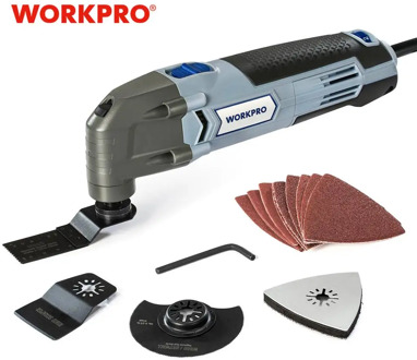 WORKPRO Oscillating Tool 220V Electric Trimmer Saw for Wood Working 300W Power Home DIY Wood Trimmer Multi Tool