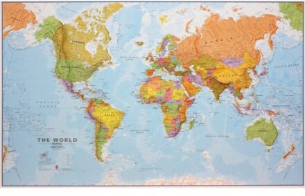 World political flat laminated ENG 1/20M - Boek Craenen B.V.B.A. (1903030579)