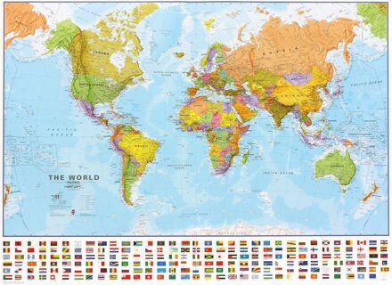 World political laminated