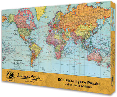 World puzzel 1000 st. Edward Stanford Jigsaw