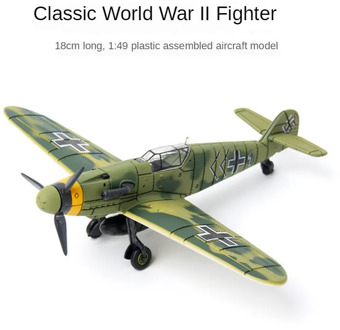 World War II Airplane Assembled Model 1:48 Germany BF-109 Pirate Paragraph 4D Model Military Fighter Plane Collection Decoration