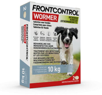 Wormer ontwormingstablet hond 2 tabletten