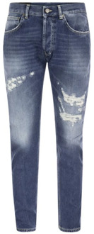 Wortel Fit Slim Jeans Dondup , Blue , Heren - W36,W32,W33,W35