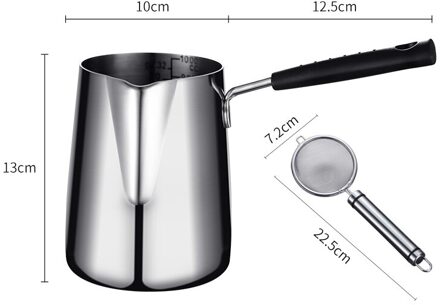 Worthbuy Mini Koekenpan Pot 18/8 Rvs Eten Alleen Voor Enkele Persoon Patat Kip Koken Pan Keuken Kookgerei Frying Pot reeks A