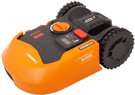 WORX Accu Robotmaaier Landroid L2000 - 22cm - 20v - 2000m² - Inclusief Laadstation En 250m Terreinafbakeningskabel