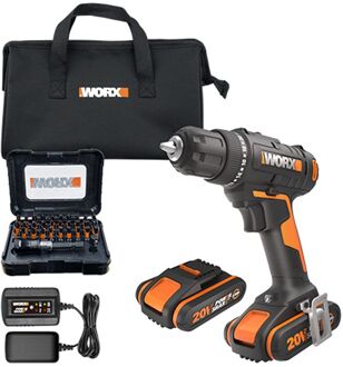 WORX Accuboormachine 20v - 20v - 2 Accu's