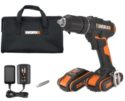 WORX Accuboormachine Met Klopfunctie Wx370,1 20v (2 Accu’s)