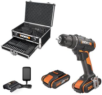 WORX Accuboormachine Wx100.1 - 20v - (2x 2,0ah)