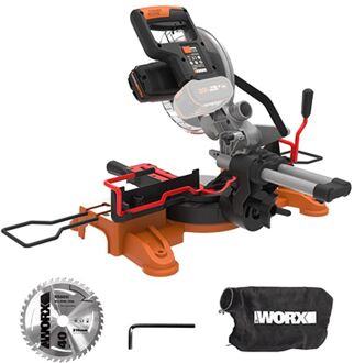 WORX Afkortzaag Wx845.9 - 20v Accu (zonder Accu) - Met Lasergeleider