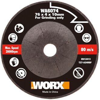 WORX Doorslijpschijf Ø76mm