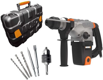 WORX Klopboorhamer - Wx333 - Gesnoerd - 230v - 5,0 J - Sds-plus