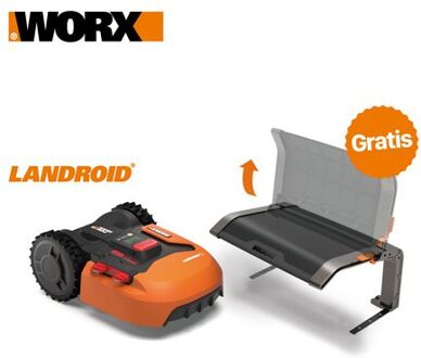 WORX Robotmaaier Landroid M500+ - 20v Accu - Voor Gazons Tot Ca. 300m² - Maaibreedte 180mm - Incl. Laadstation En 150m Terreinafbakeningskabel