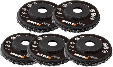 WORX Schuurwielset Voor Makerx K60 – 5 Stuks