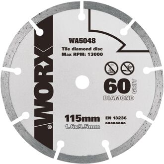 WORX Tegelzaagblad Wa5048 - 115mm - Diamant