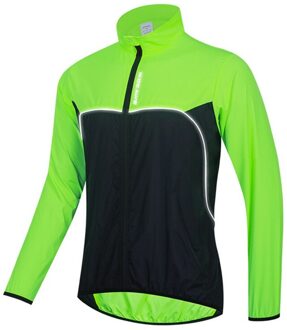 Wosawe Heren Fietsen Windjack Lichtgewicht Winddichte En Waterdichte Jas zwart