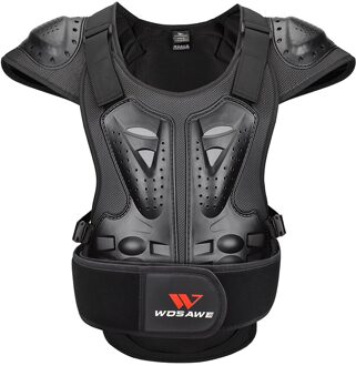 WOSAWE Volwassen Armor Motorfiets Vest borst terug schouder bescherming beschermende gear Motocross Skiën Schaatsen Beschermende Armor