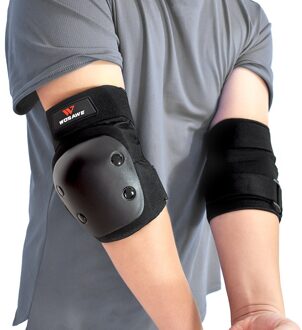 Wosawe Volwassen Fietsen Back Bescherming Vest Ourdoor Sport Vest Elleboog Knie Bescherming Riding Fiets Back-Bescherming Apparatuur ML307-HZ elbow pads